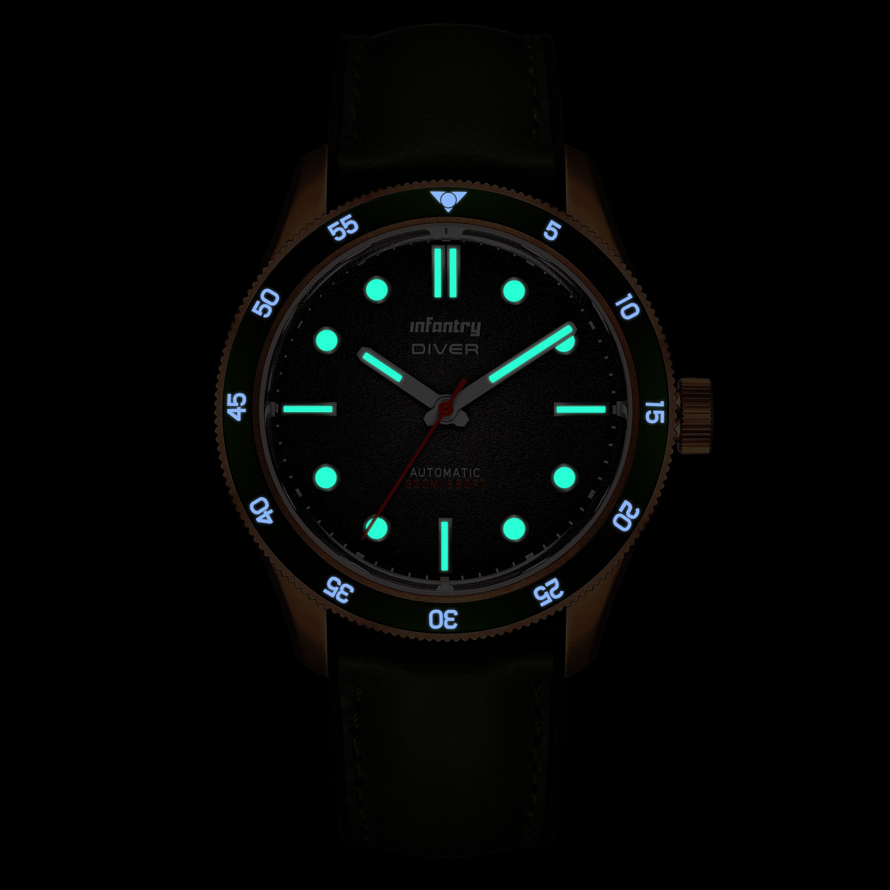 The Diver - Aqua Bronze