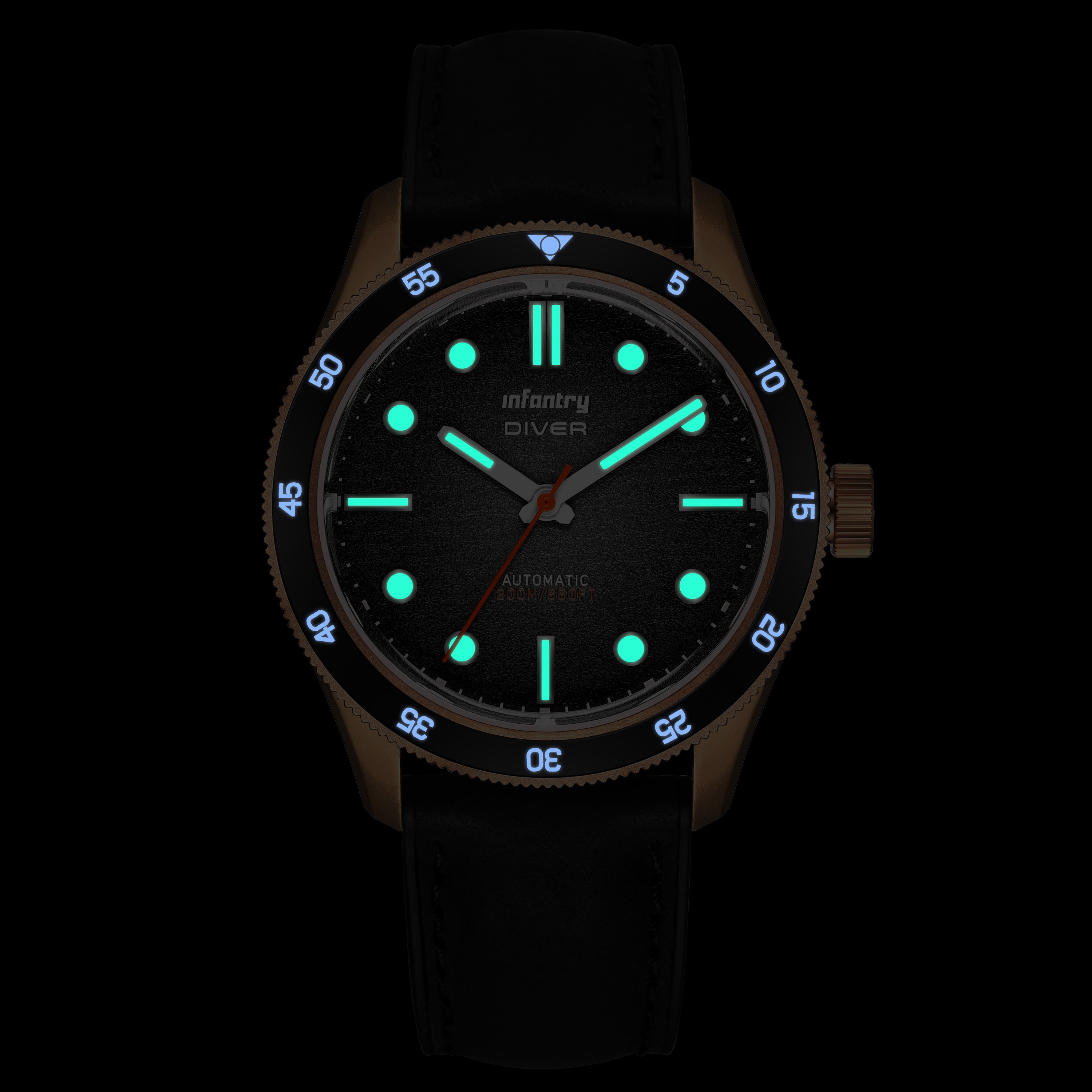 The Diver - Aqua Bronze