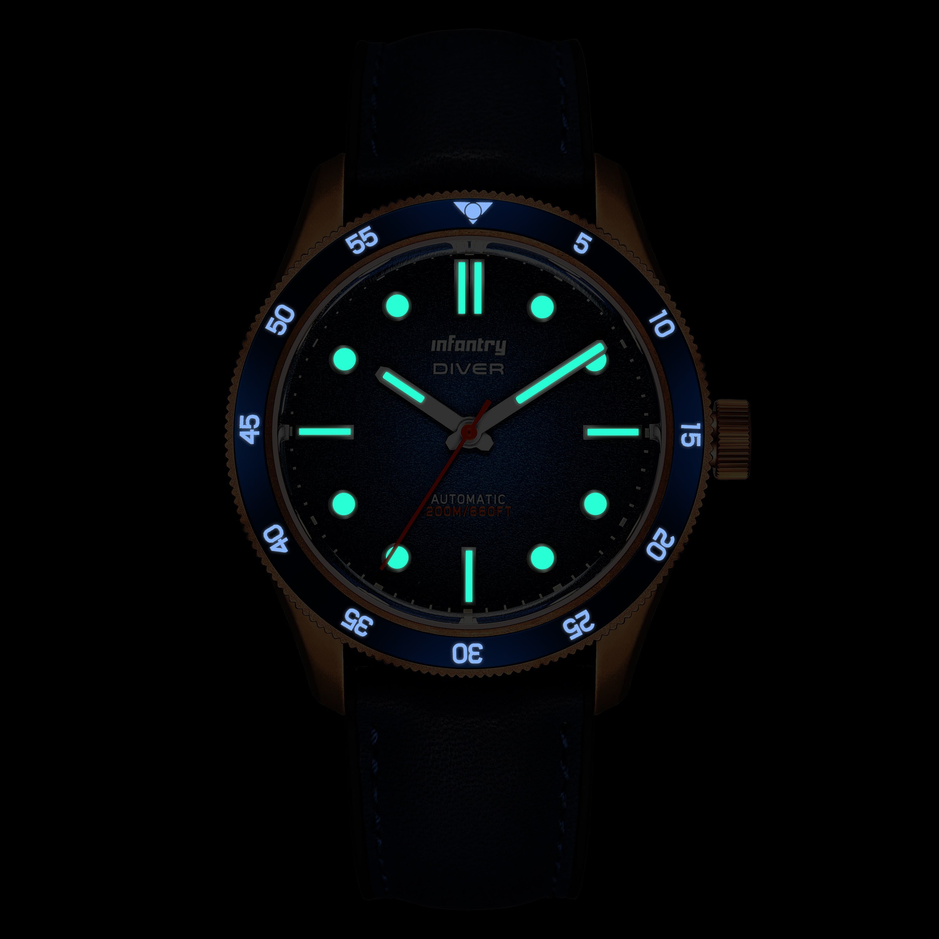 The Diver - Aqua Bronze